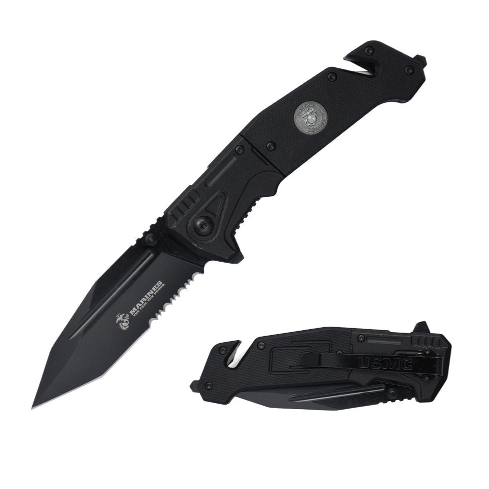 Navaja Táctica oficial de los Marines negra