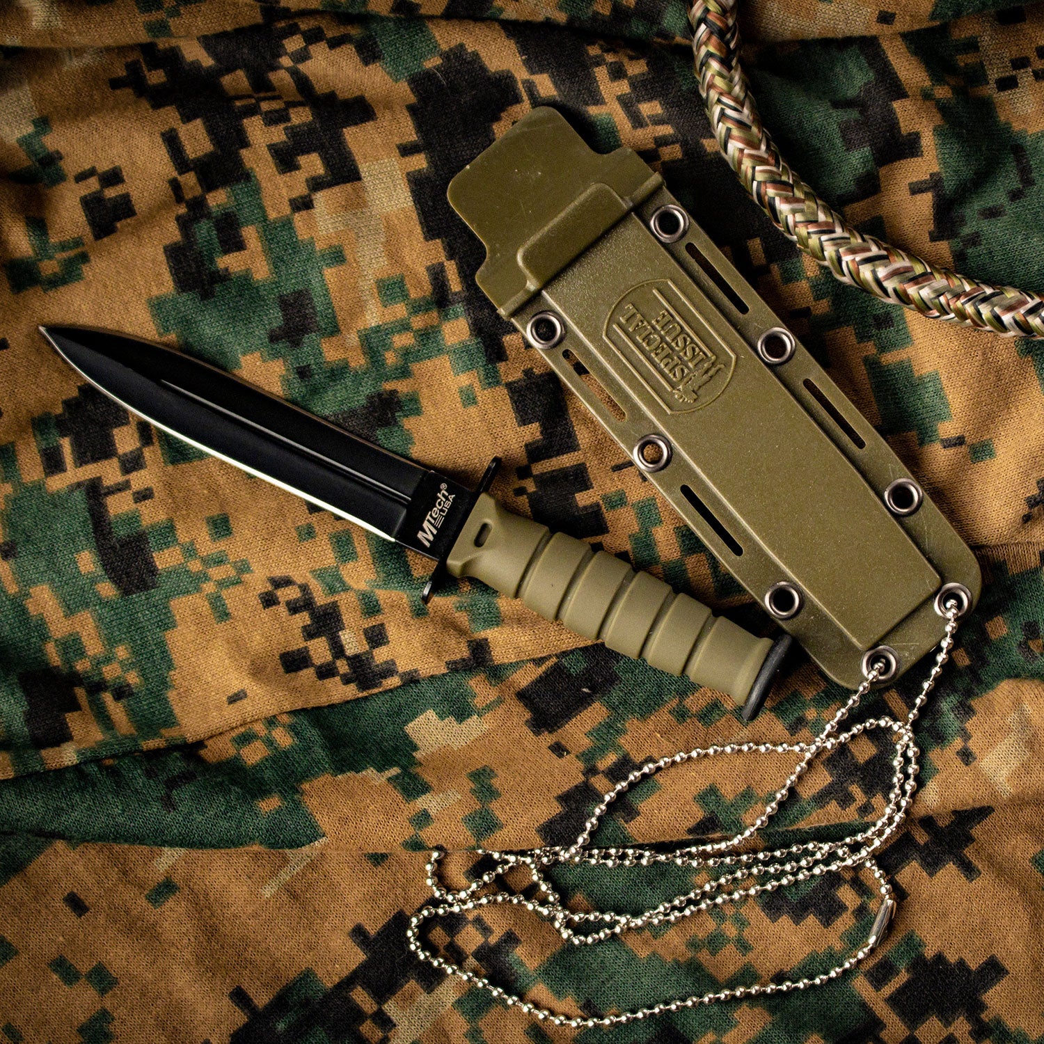 Cuchillo de cuello MTech MT-632DGN