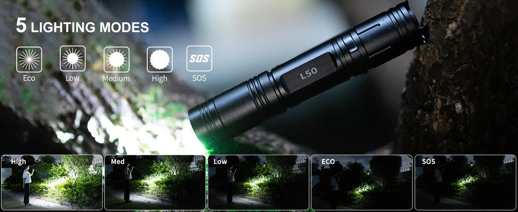 Lámpara táctica Wuben L50