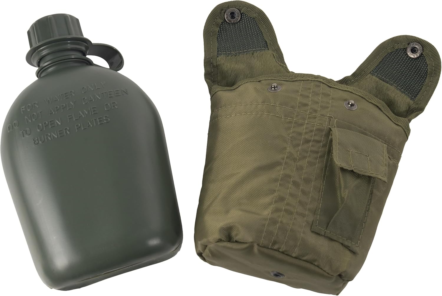 Cantimplora plástica militar con funda Rothco