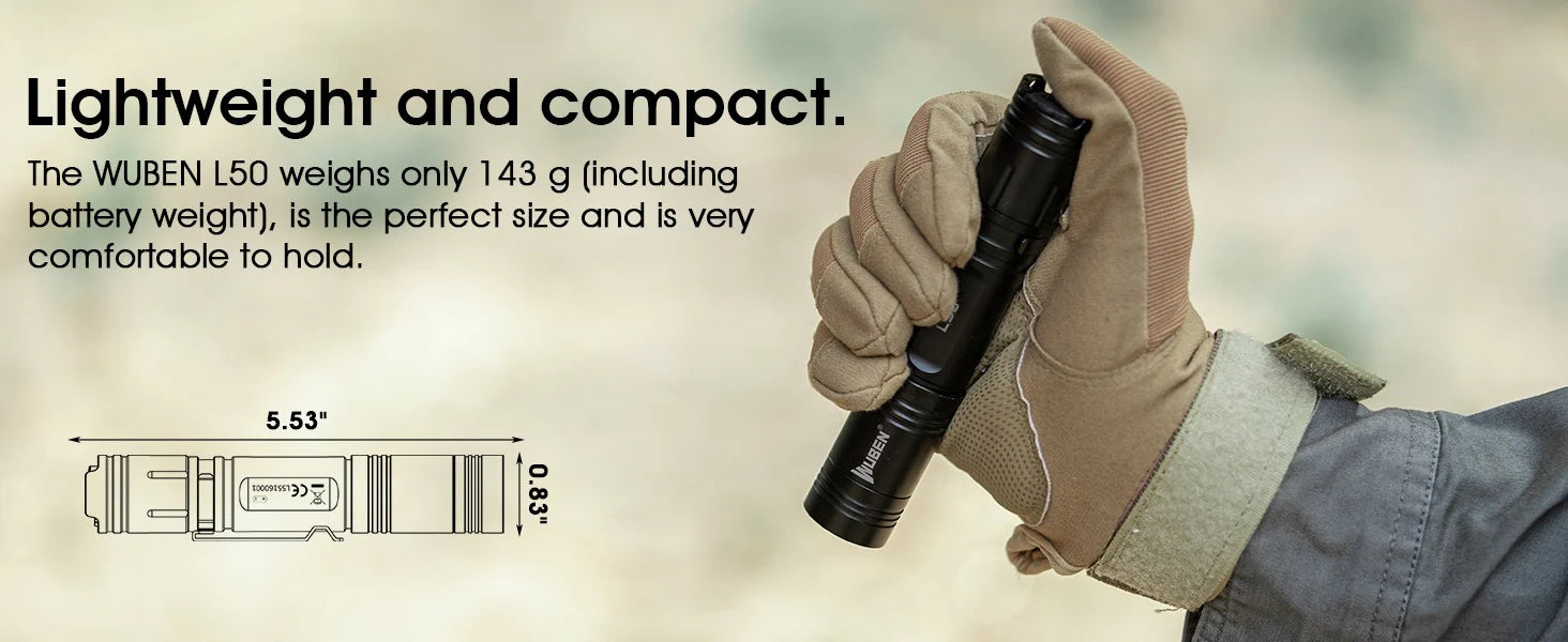 Lámpara táctica Wuben L50