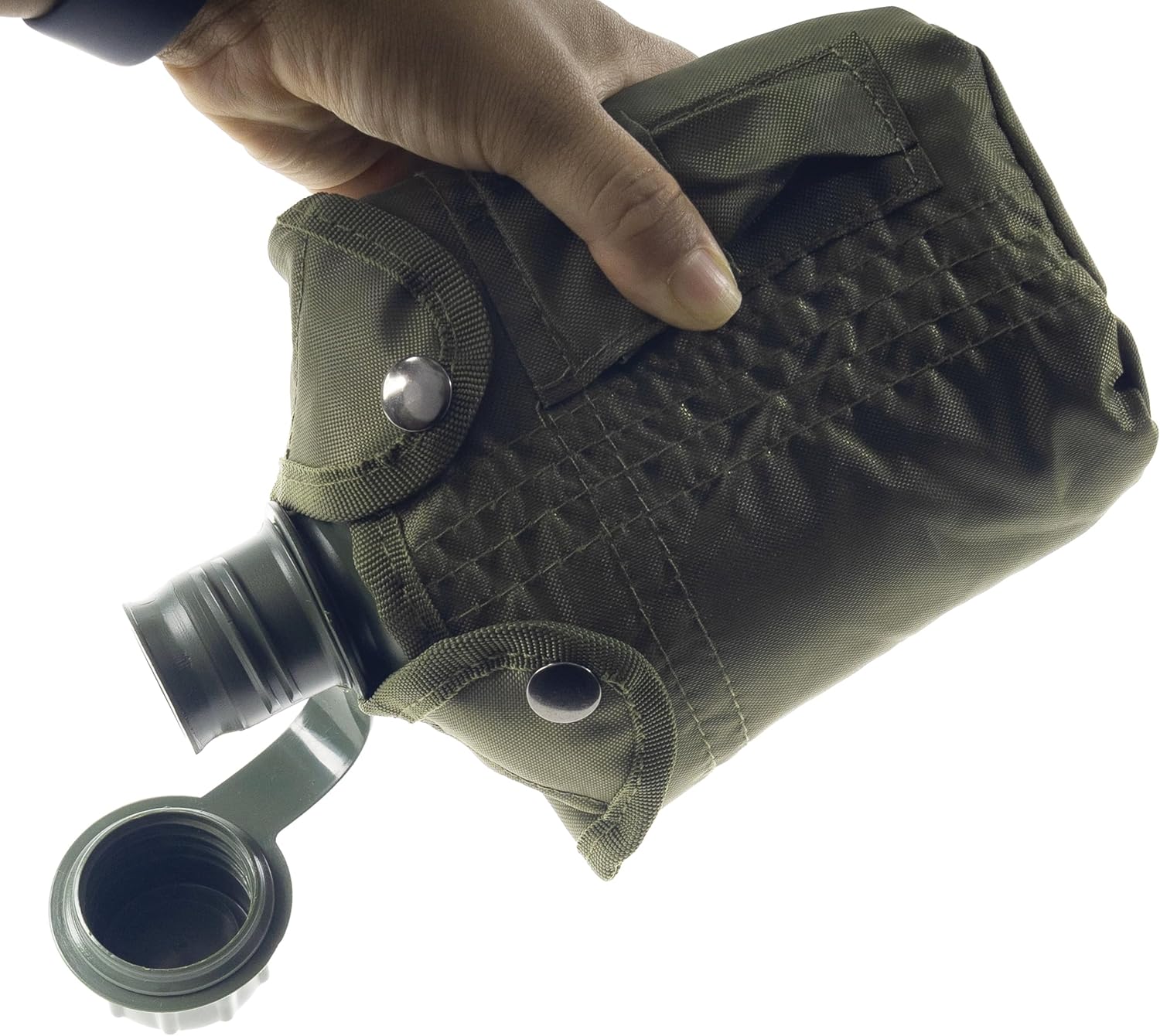 Cantimplora plástica militar con funda Rothco