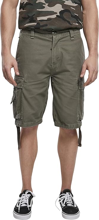 Shorts Brandit tipo Cargo color Verde Militar