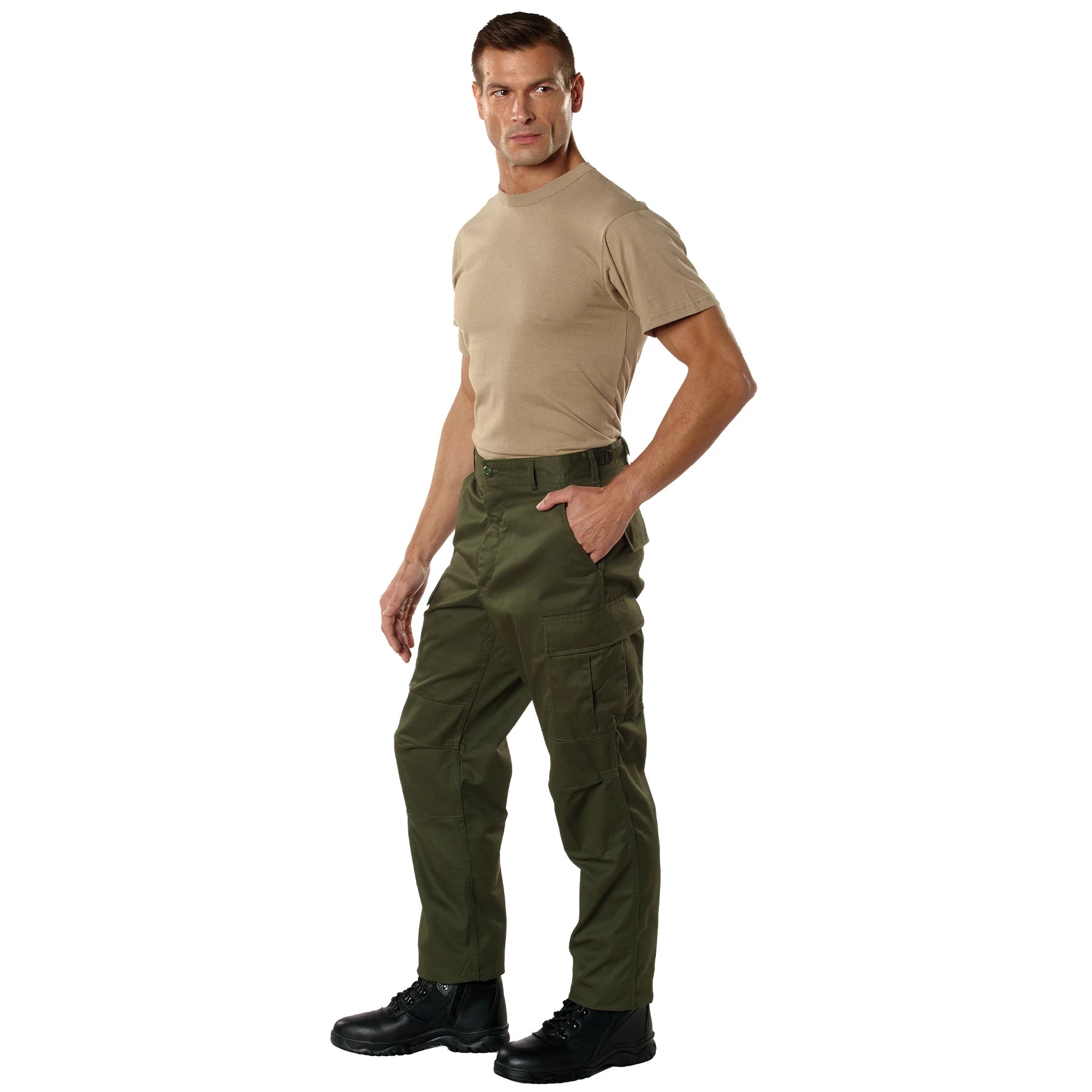 Pantalón tipo Cargo Tactical BDU color Verde OD