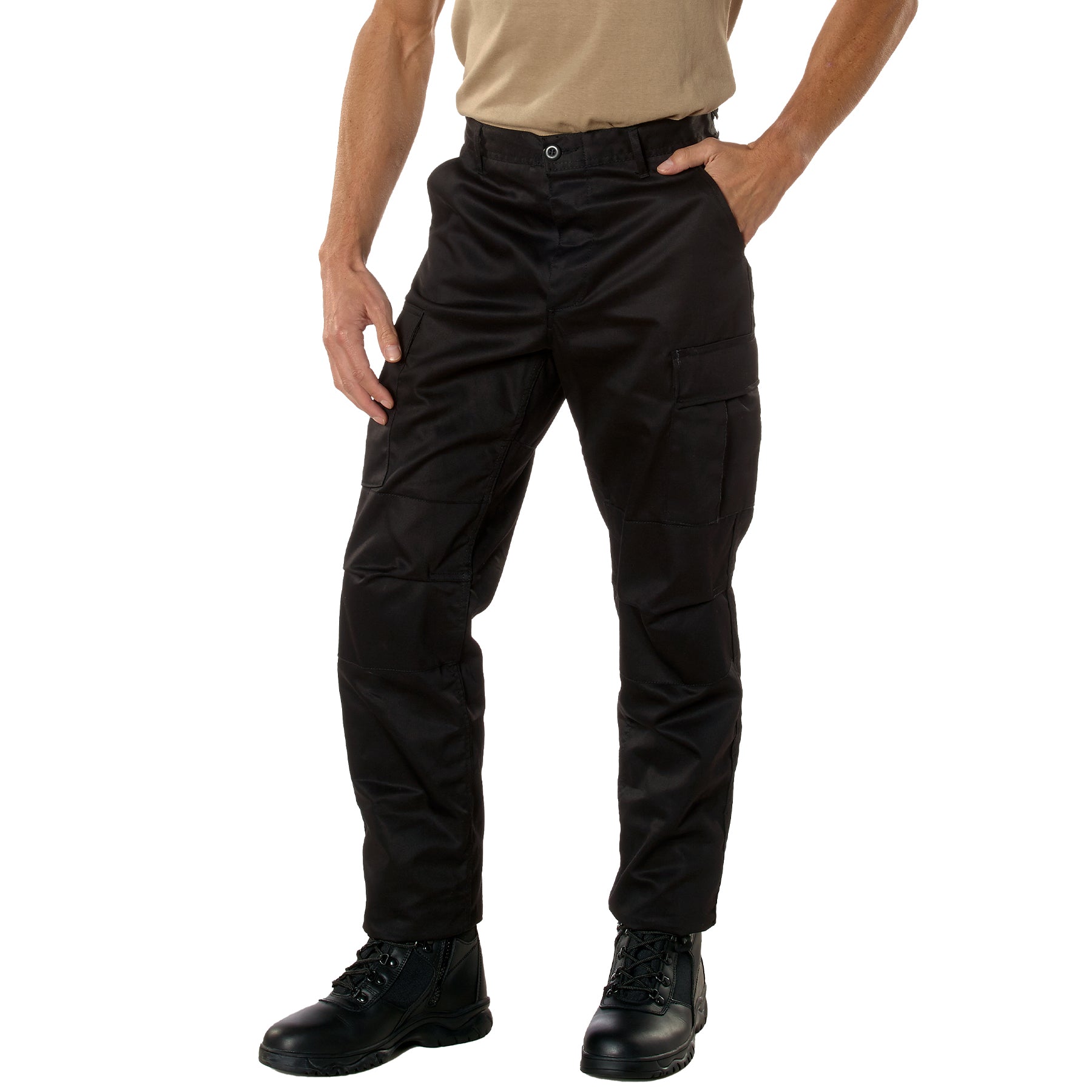 Pantalón tipo Cargo Tactical BDU color Negro
