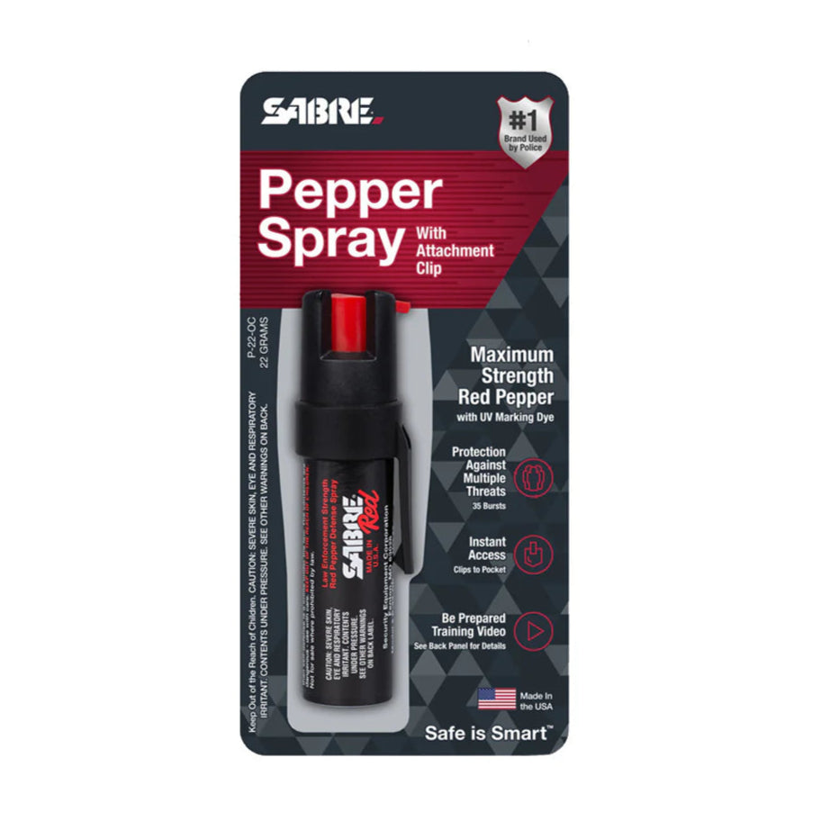 Gas Pimienta SABRE color negro con clip