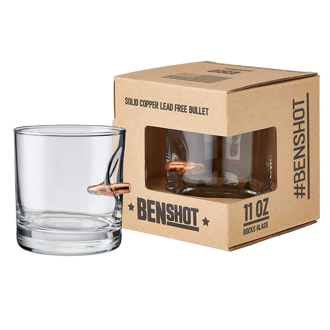 Vaso para whisky con bala .308