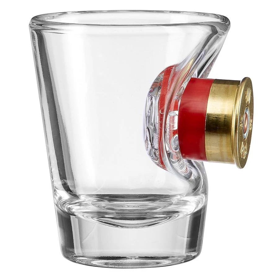 Vaso para shots con tiro de escopeta